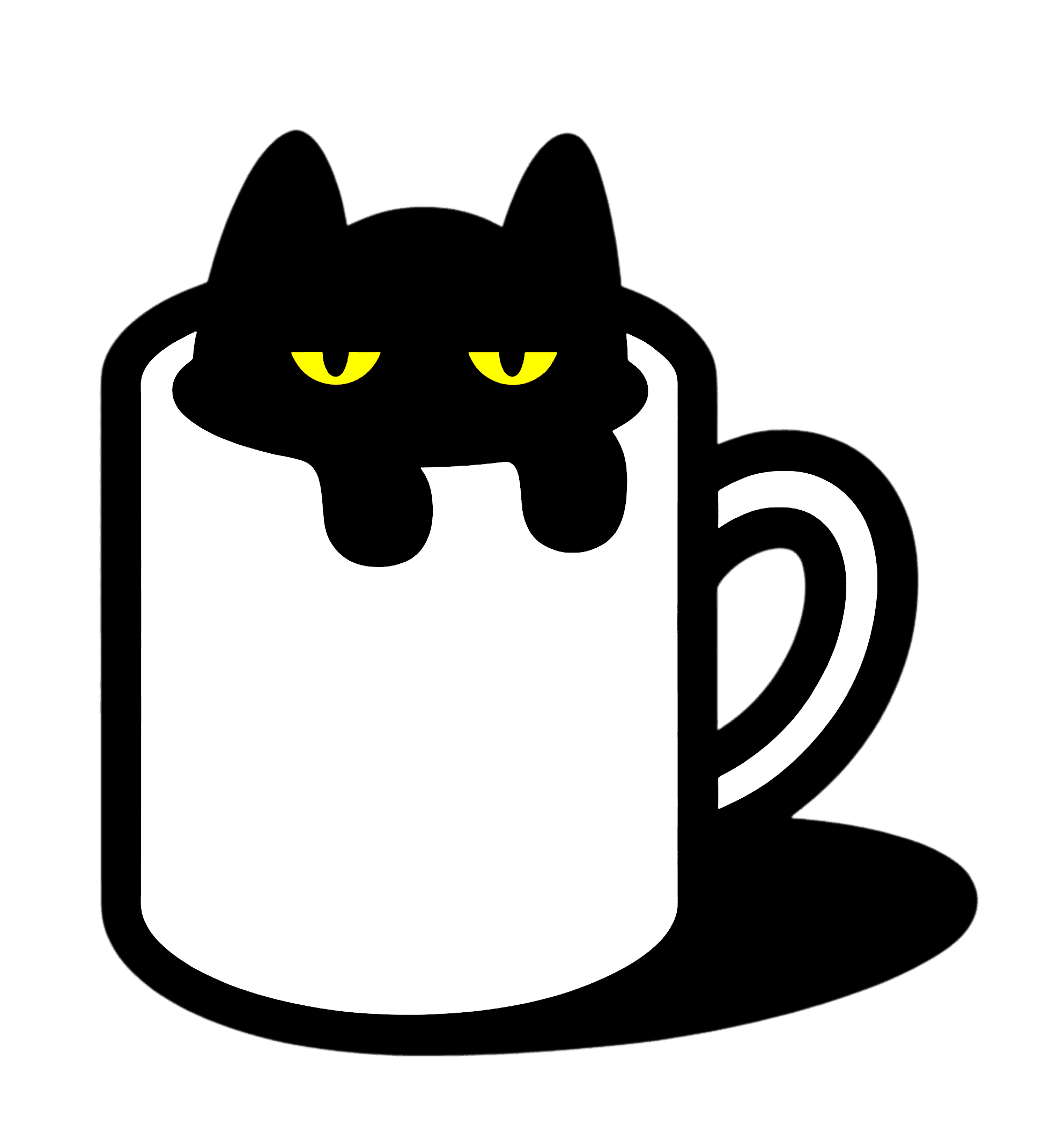 Coffee cat mascot
